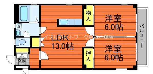 オノフラッツの物件間取画像